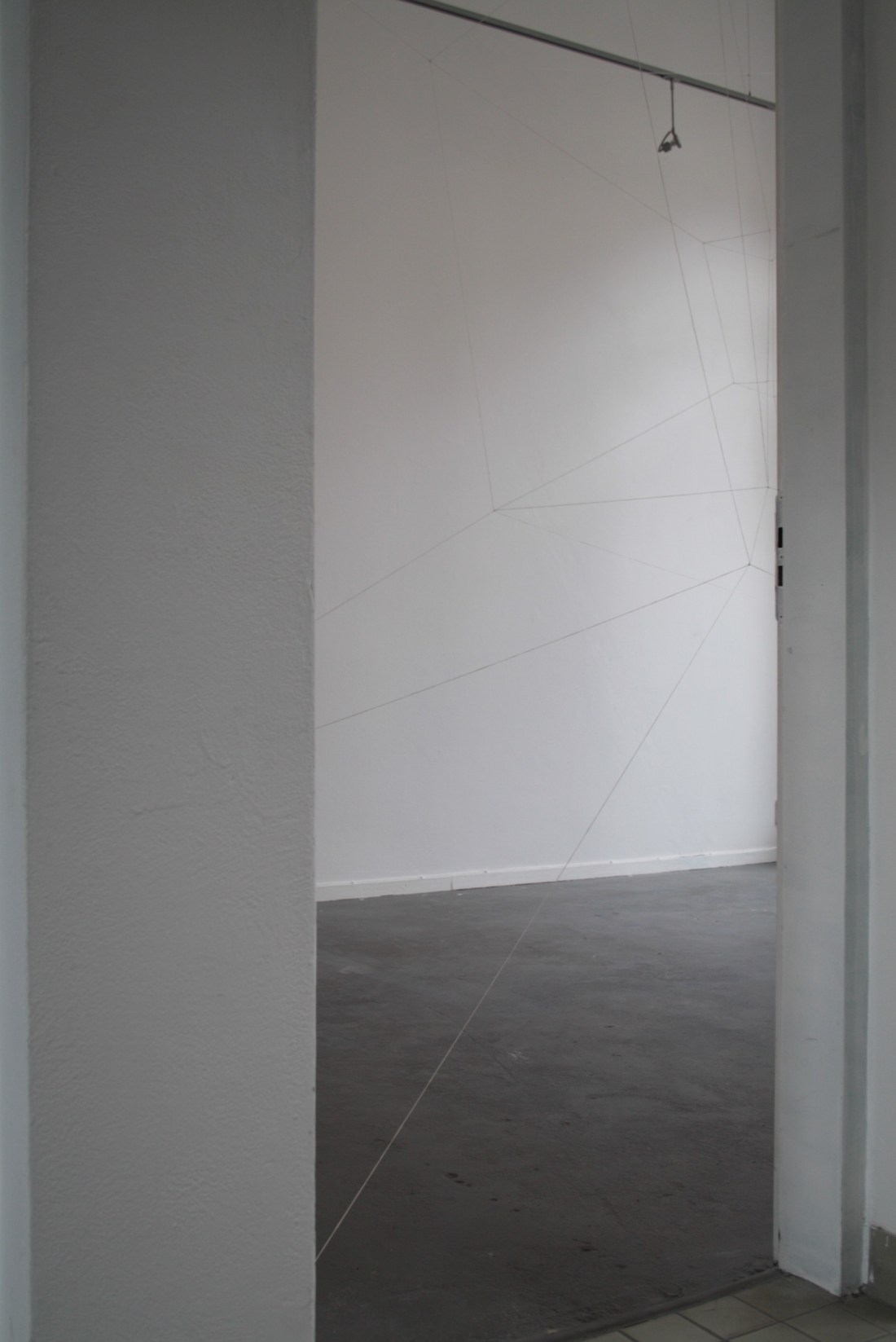 installatiezicht vanuit de gang